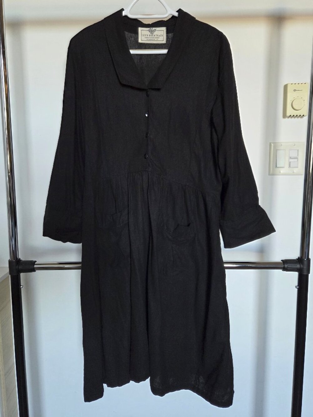 Let's Backtrack Handmade Black Vintage Style Dress